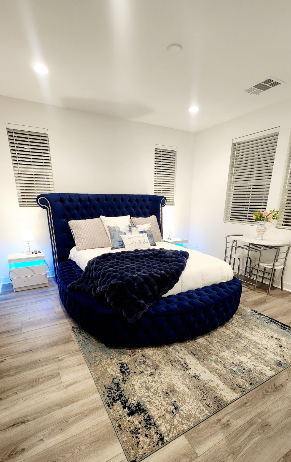 Royal Blue Master Bedroom