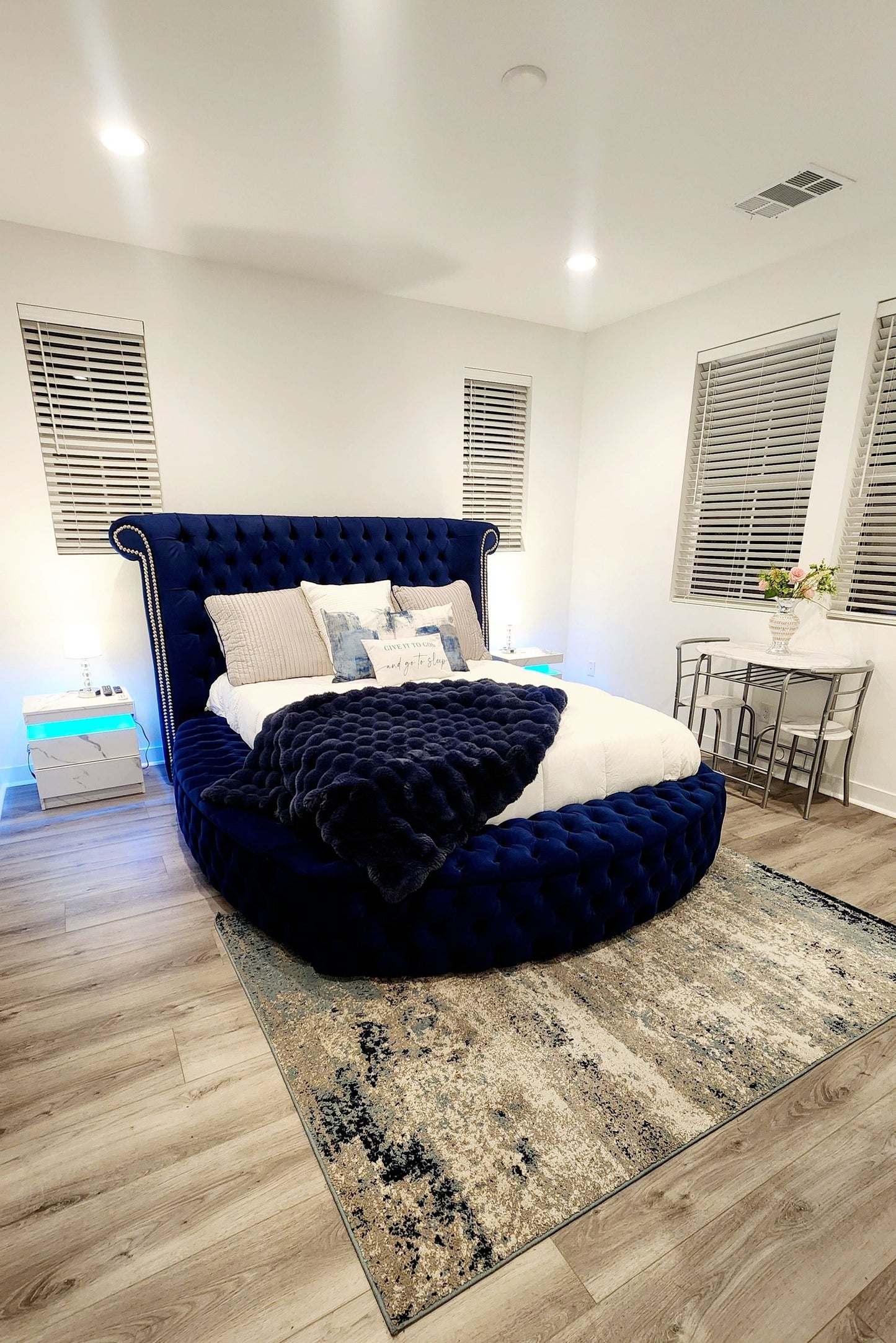 Royal Blue Master Bedroom