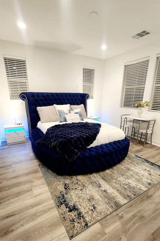 Royal Blue Master Bedroom