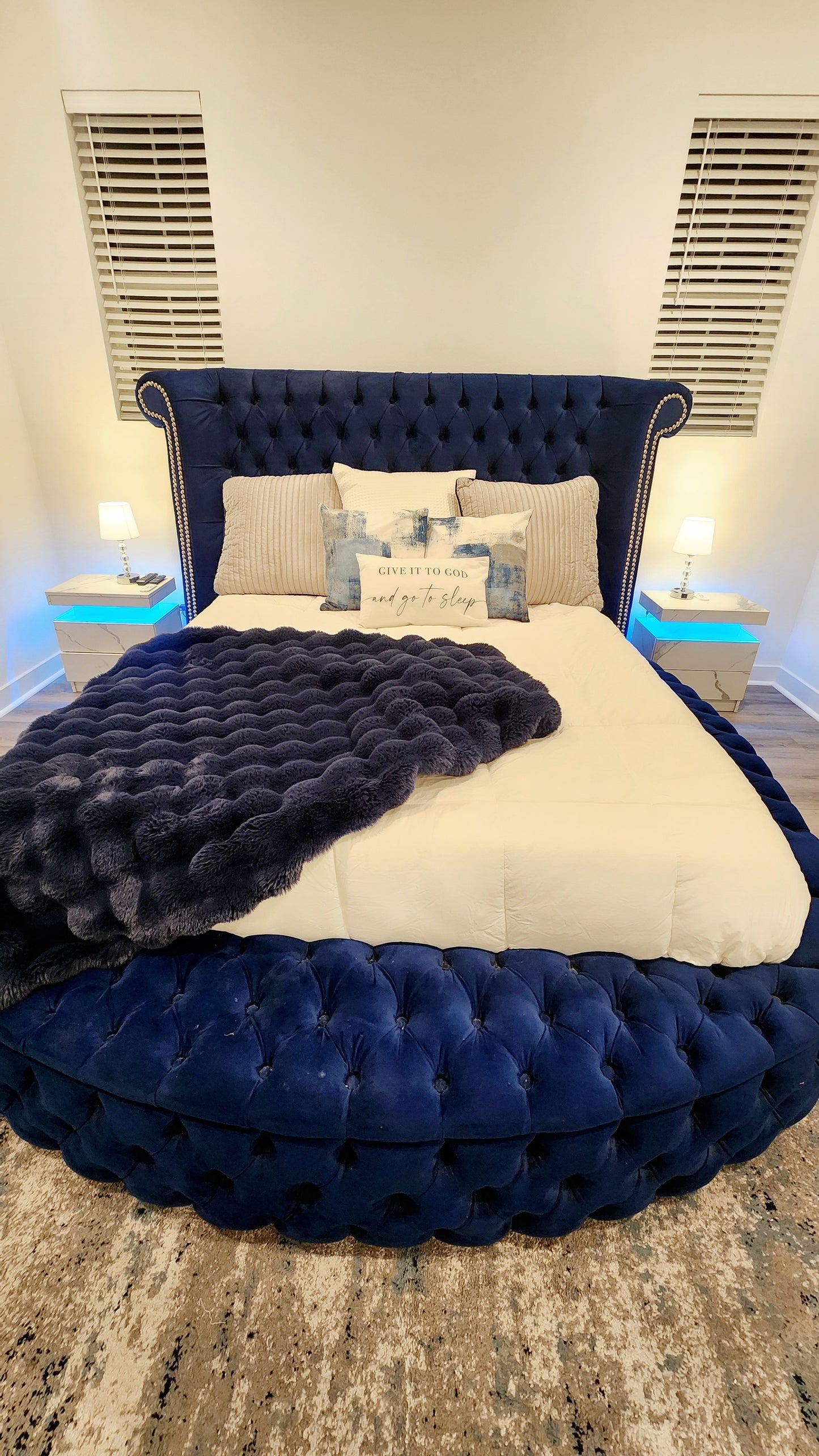 Royal Blue Master Bedroom